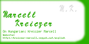 marcell kreiczer business card